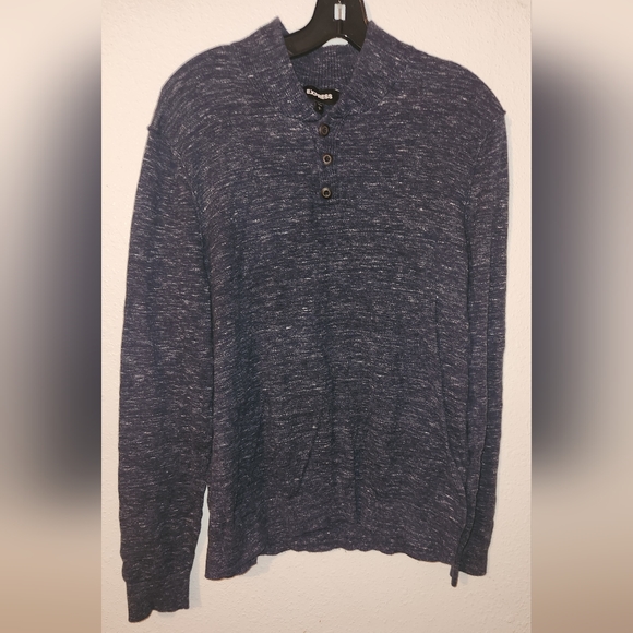 Express Blue Men's Sweater - Picture 1 of 4